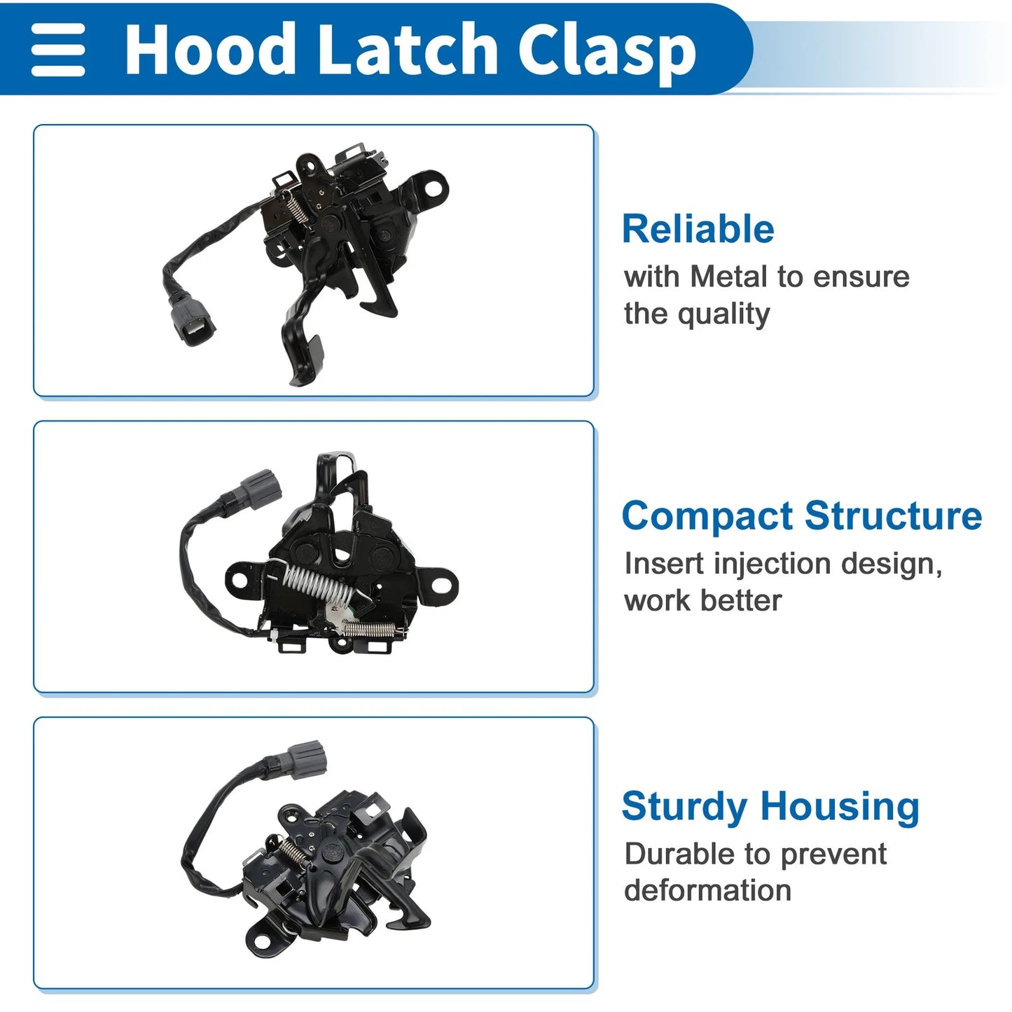Hood Latch Assembly for Lexus GX460 (2018-2019) - 1 x Quality Replacement