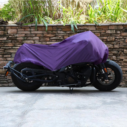 M Motorcycle Cover Half Cover Outdoor Waterproof Rain Dust Protector Purple
