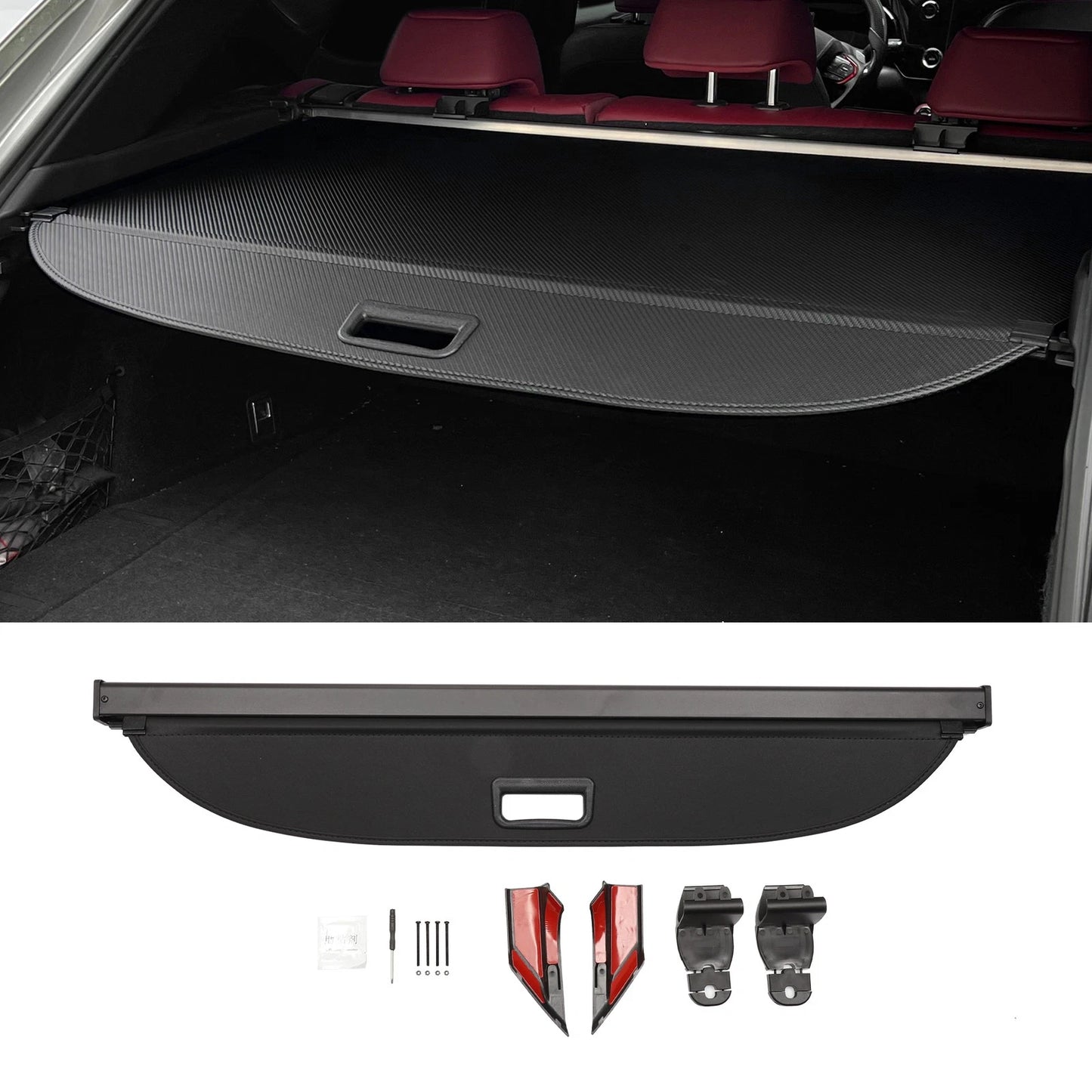 Retractable Cargo Cover for Lexus NX NX250 NX350 NX350h (2023-2024) Gloss Black