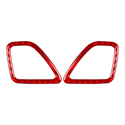 Carbon Fiber Red Dashboard Air Vent Outlet Cover Trim for Jeep Cherokee (2014-2023)