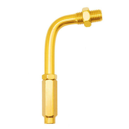 90 Degree Throttle Cable Adjuster for Motorcycle - Aluminum Gold M10