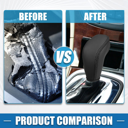 Black Shift Boot Cover Gear Knob Shifter Boot for Buick Regal (2011–2016)