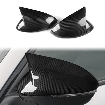 Real Carbon Fiber Add-on Side View Mirror Cover for Alfa Romeo Stelvio 2017-2023