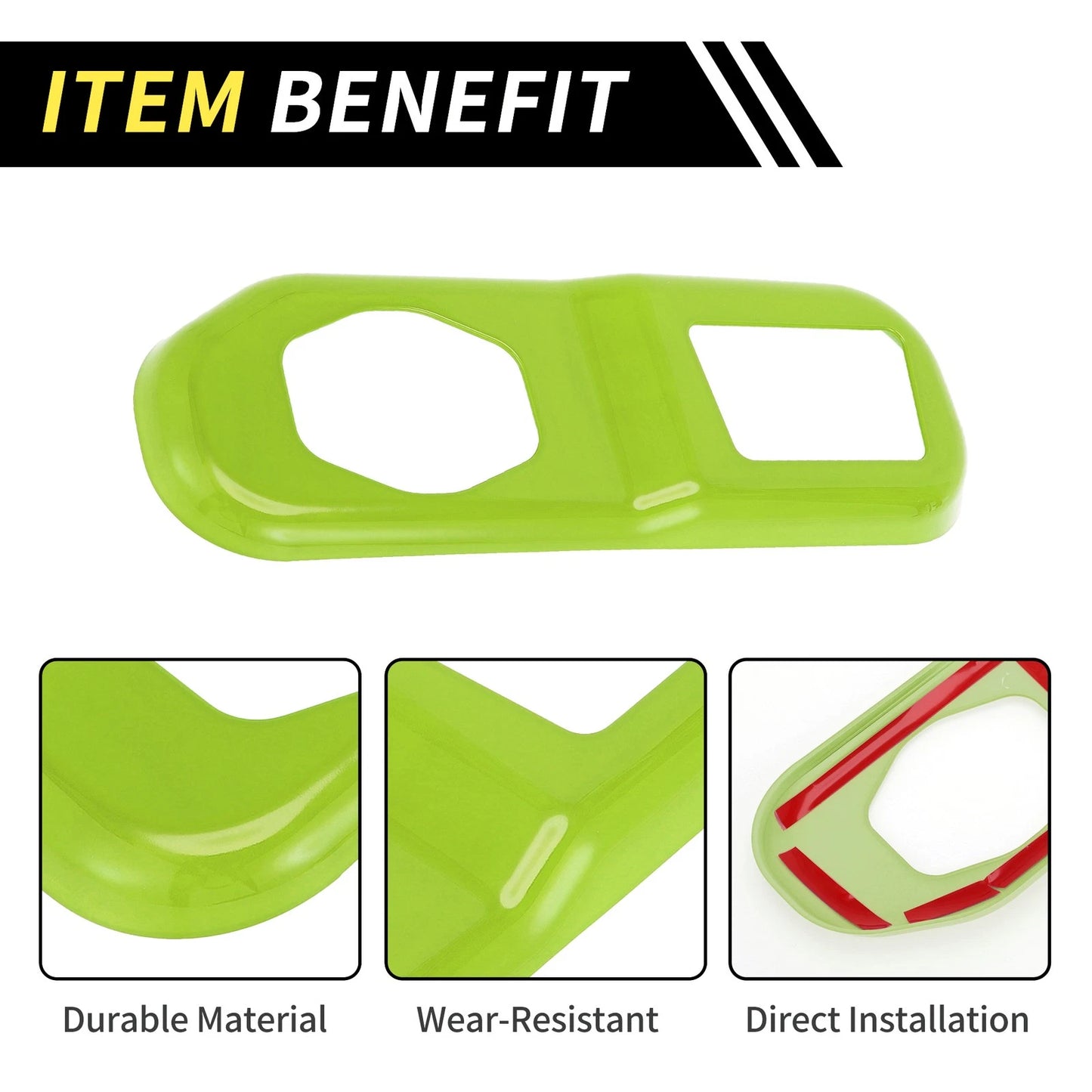 Rear Trunk Lock Panel Cover Trim for Jeep Wrangler JL JLU (2018-2024)