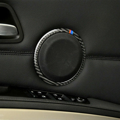 Real Carbon Fiber Door Loudspeaker Trim for BMW 3 Series E90 (2007-2013)