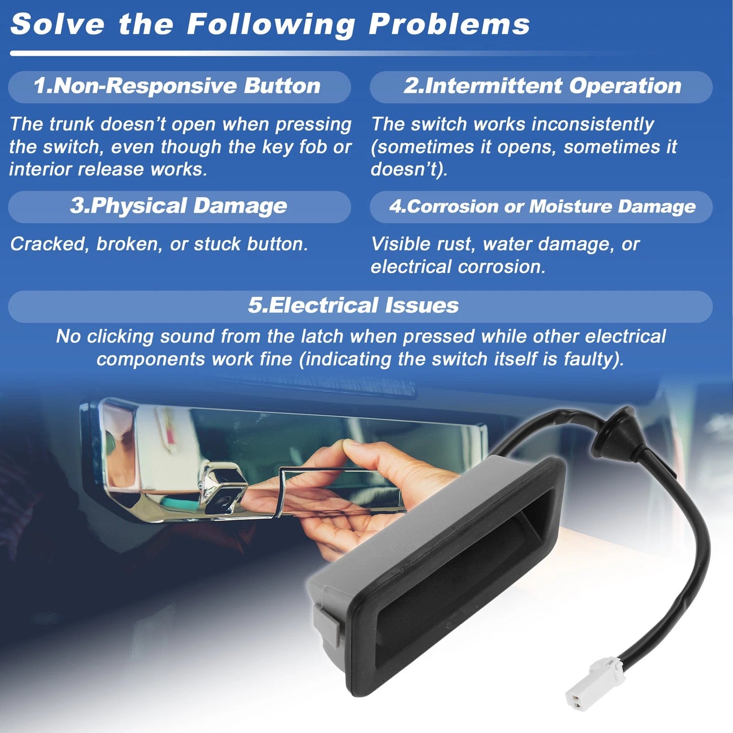 Tailgate Trunk Release Switch for Ford Focus MK2 (2004-2012)