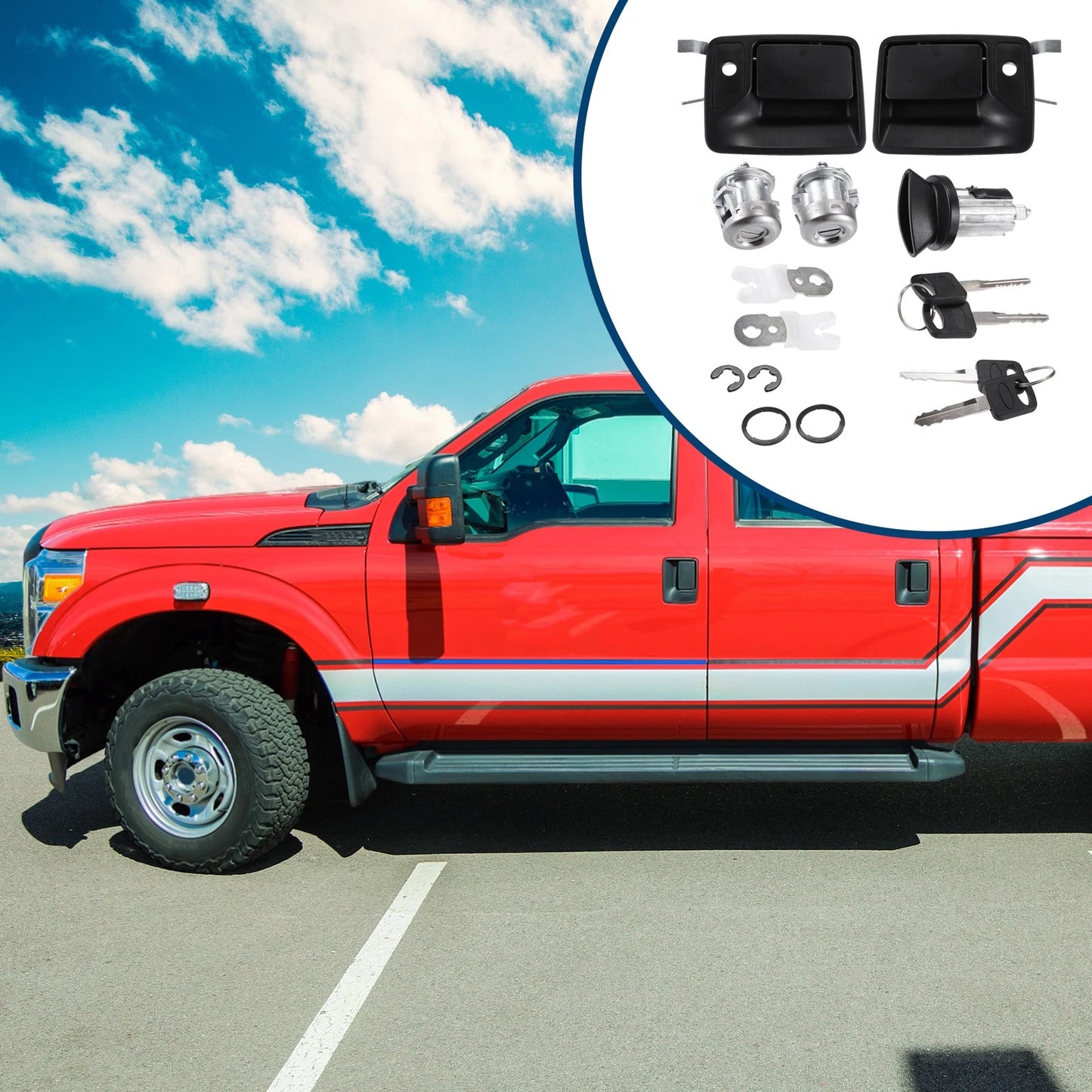 Door Handle Lock Cylinder for Ford F150 F250 (2004-2008)