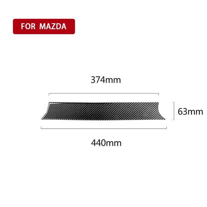 Carbon Fiber Passenger Dashboard Strip Decor Trim Fit For Mazda CX-5 2017-2018