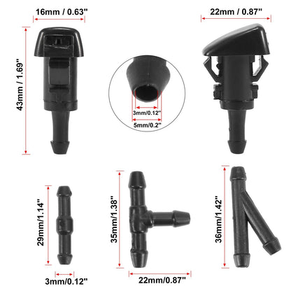 Windshield Washer Nozzle Kit for Jeep Patriot (2008-2016)