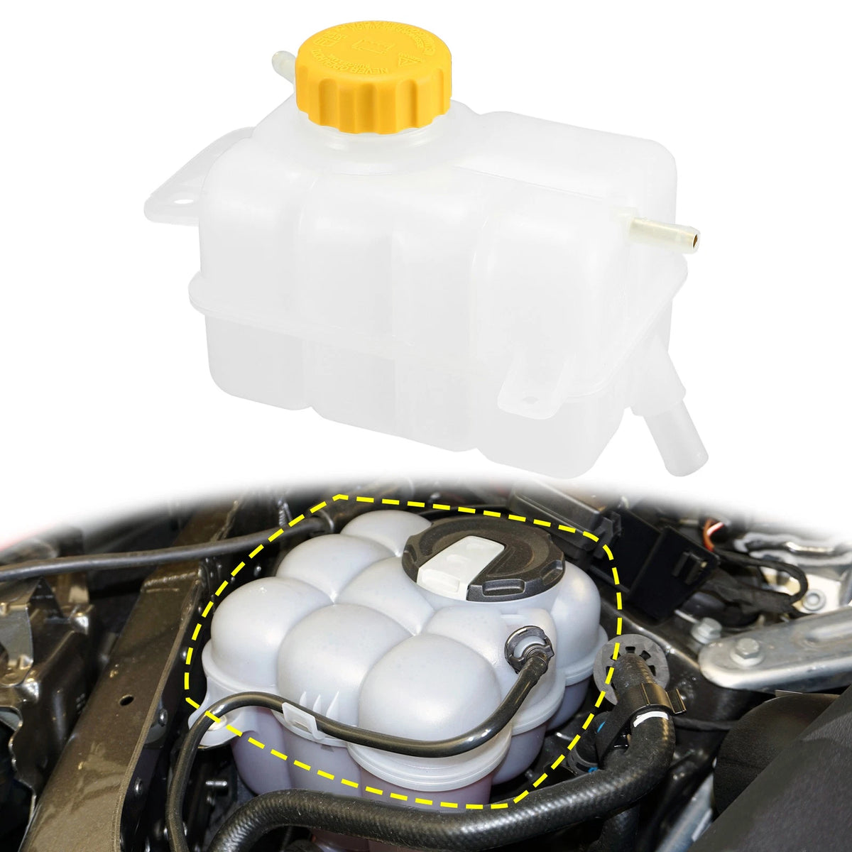 Coolant Radiator Reservoir Tank with Cap for Chevrolet