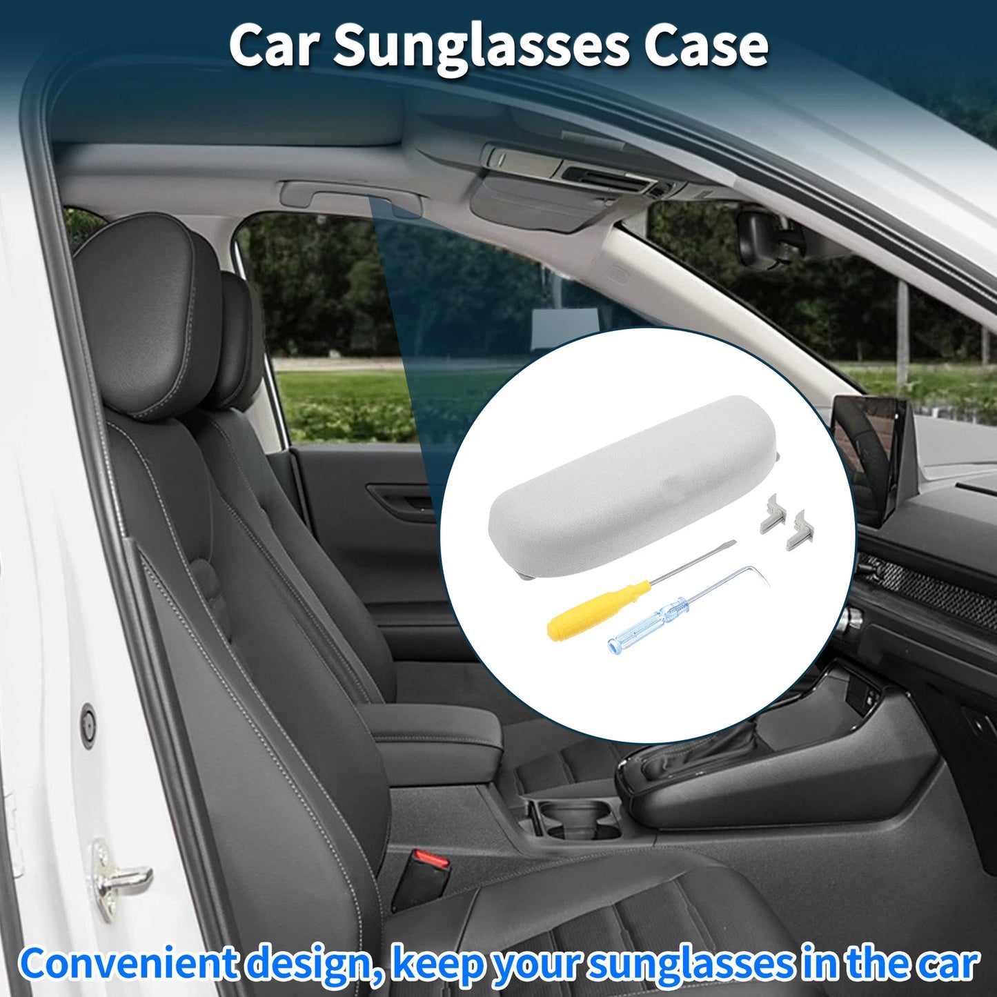 Sunglasses Case for Porsche Paramera Eyeglasses Holder Grey