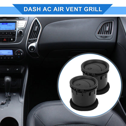 2 x Center Dash A/C Outlet Air Vent Panel for Ford Fusion (2006-2009)