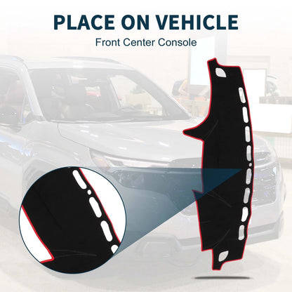 Dash Cover Mat for Subaru Forester SH Series (2007-2012) Black Red