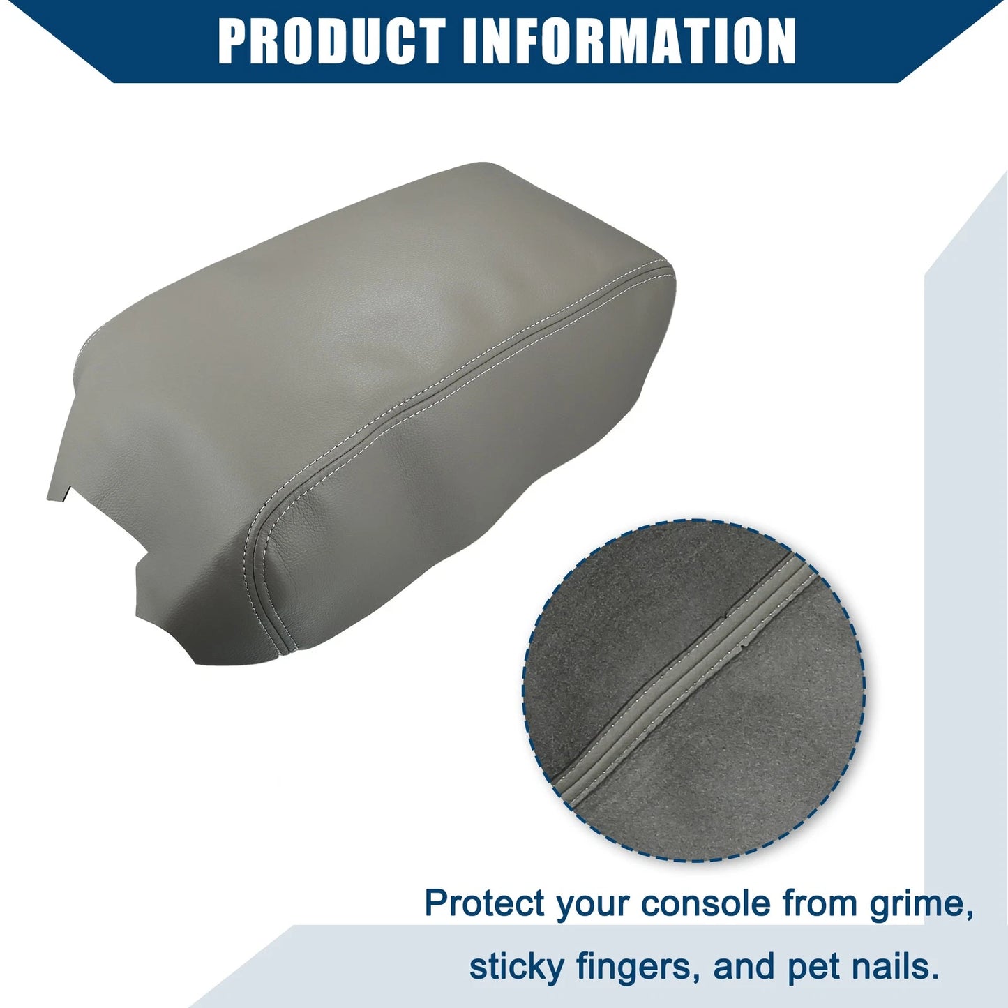 Faux Leather Center Console Armrest Cover for Nissan Maxima (2009-2014)