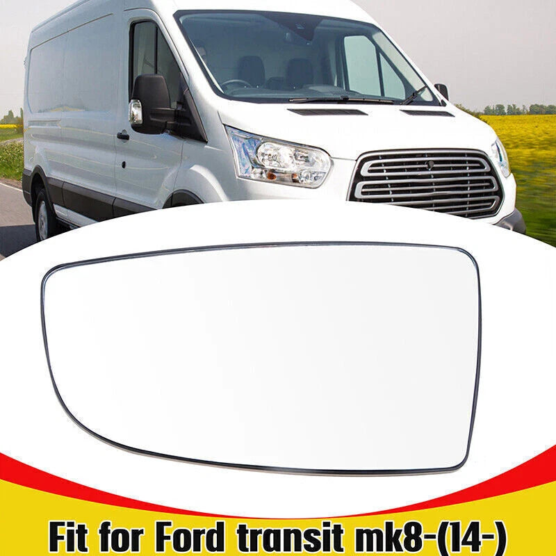 Left Driver Lower Side Mirror Glass for Ford Transit 150 250 350 (2015-2019)