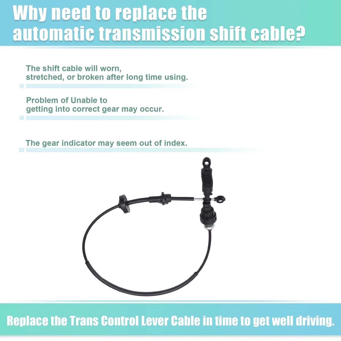 Auto Transmission Control Lever Cable for JEEP GRAND CHEROKEE (1993-1998)