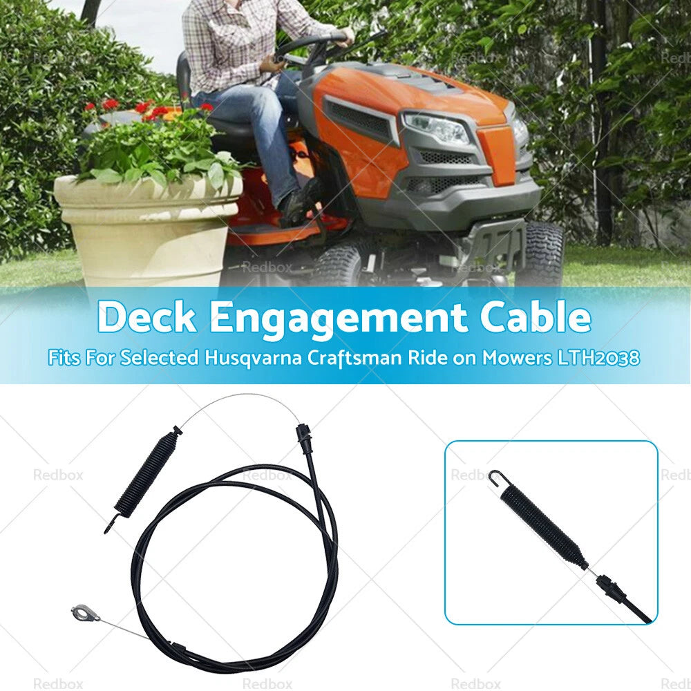 Deck Engagement Cable for Husqvarna Craftsman Ride-On Mowers (LTH2038)