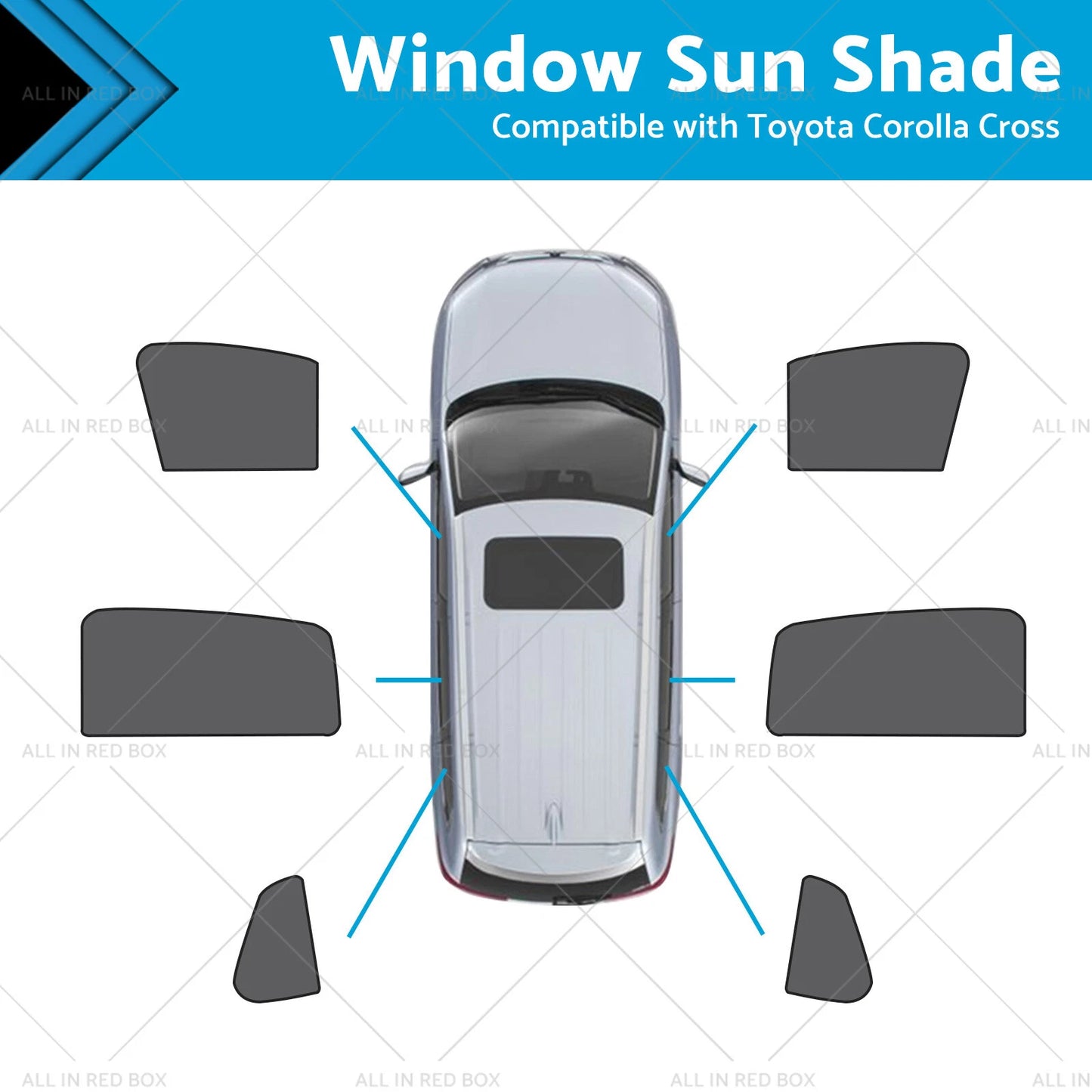 Magnetic Mesh Sun Shade for Toyota Corolla Cross (2022-2023)