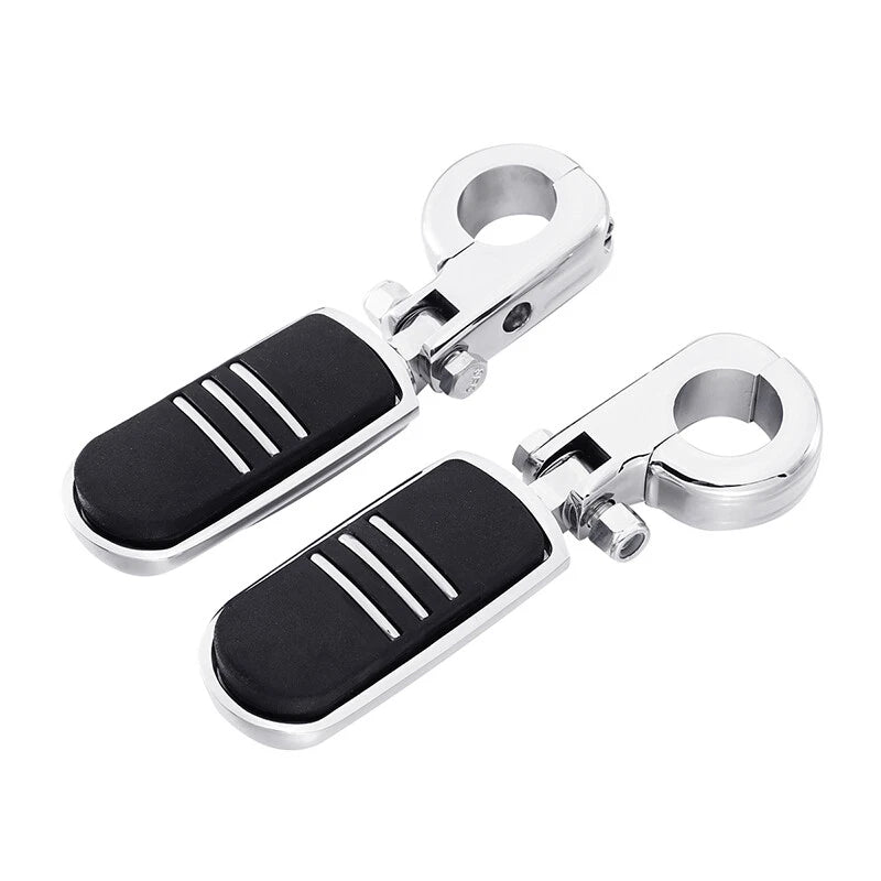 1. Pegstreamliner Foot Pegs for 1.25" Harley Engine Guard Bar