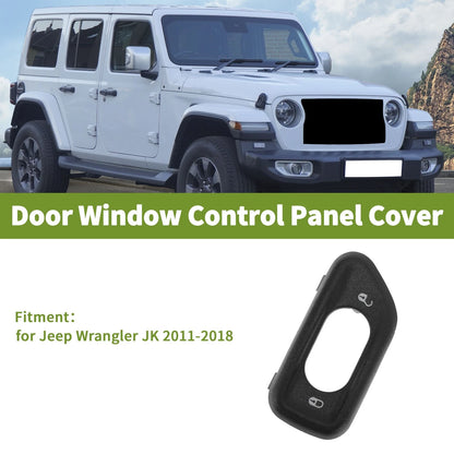 Front Left Window Switch Bezel Cover for Jeep Wrangler (2007-2018)