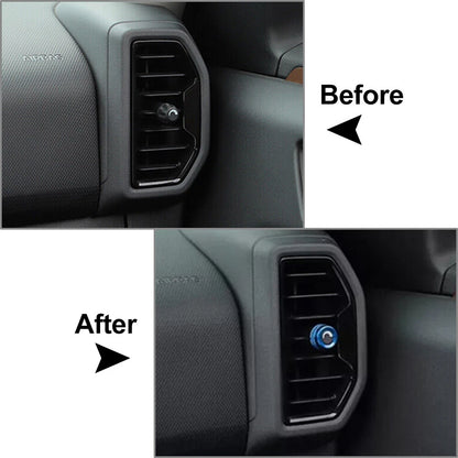 Blue Center Air Conditioner Vent Ring Cover for Ford Bronco Sport (2021-2024)
