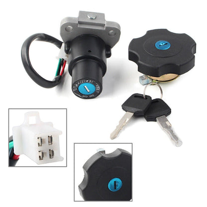 Ignition Switch Fuel Gas Cap Keys Set for Yamaha XT600 TW200 XT225 (1983-2007)