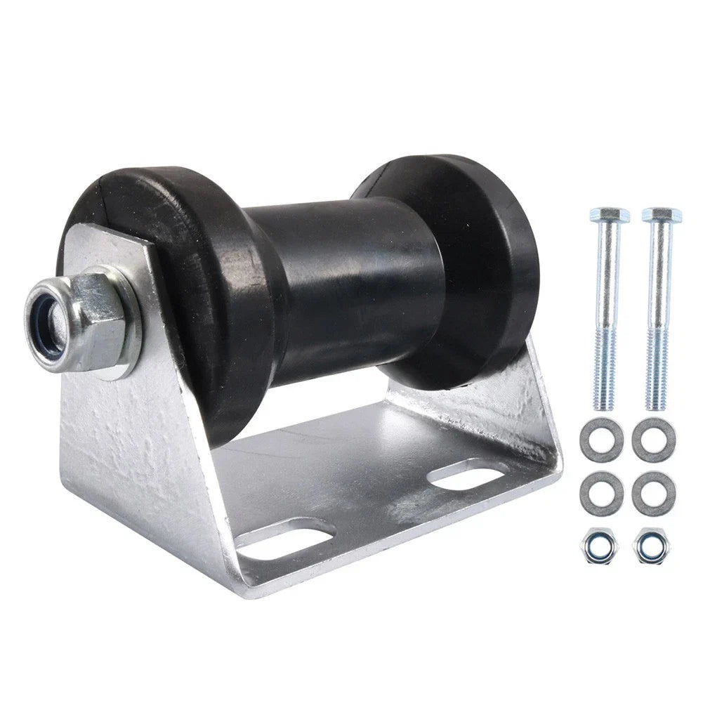 5 Inch Boat Trailer Keel Roller with Galvanized Steel Bracket Assembly