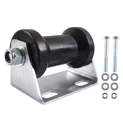 5 Inch Boat Trailer Keel Roller with Galvanized Steel Bracket Assembly