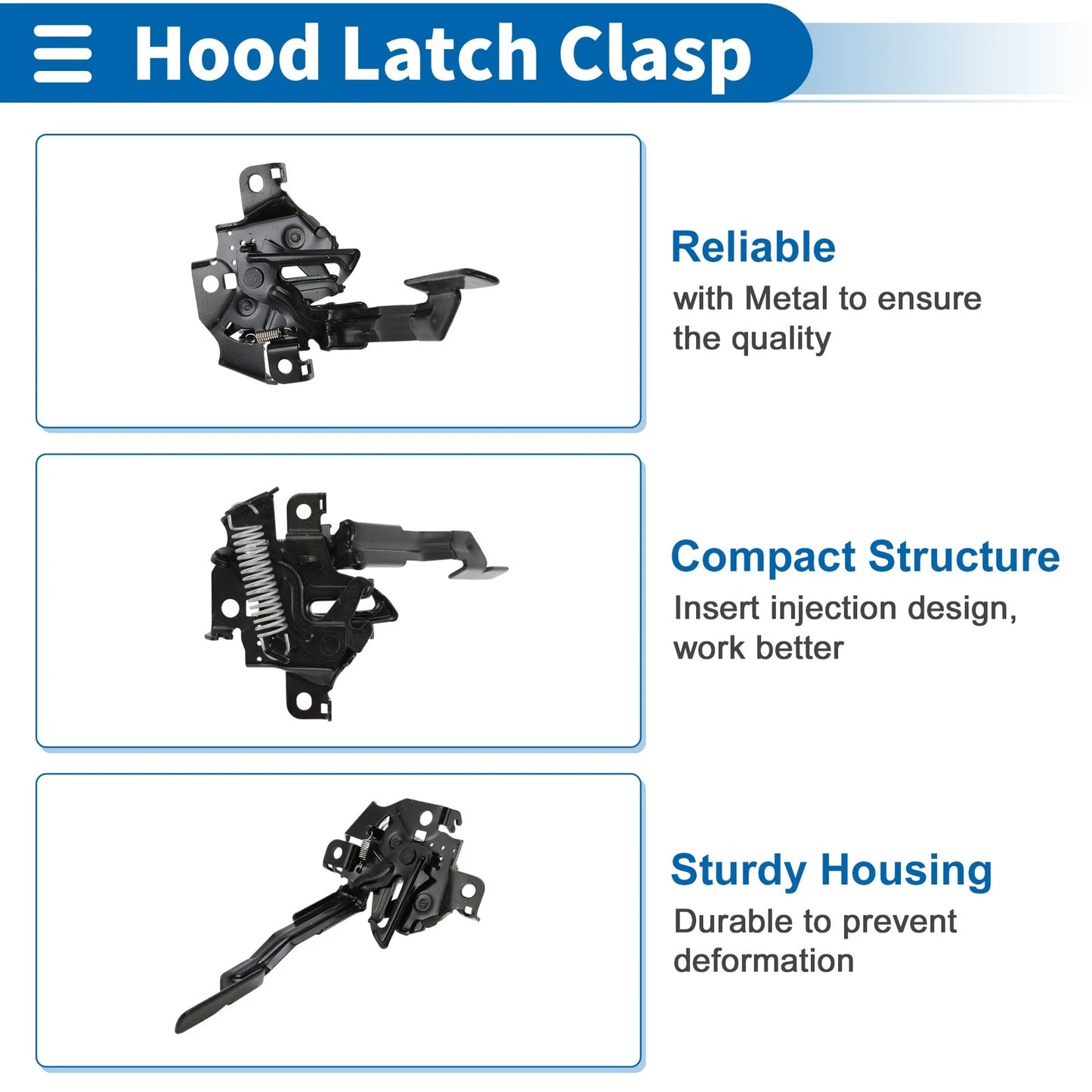 Bonnet Latch Assembly for Toyota RAV4 (2013-2018) - 1 x Quality Replacement