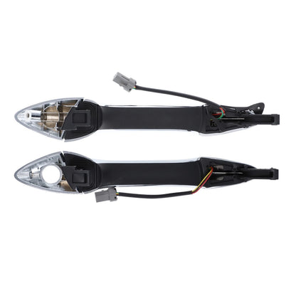 Set 2 LH+RH Door Handle Outer Chrome W/Sensor for Hyundai Elantra (2011–2016)