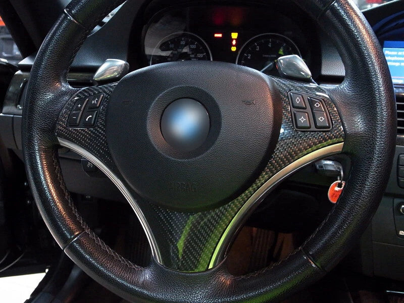 Carbon Fiber Steering Wheel Cover for BMW 3 Series E90/E91/E92/E93/E87 (2006-2013)