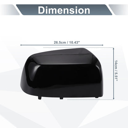 Right Side Rearview Mirror Cover Cap Gloss Black for Chevrolet Colorado