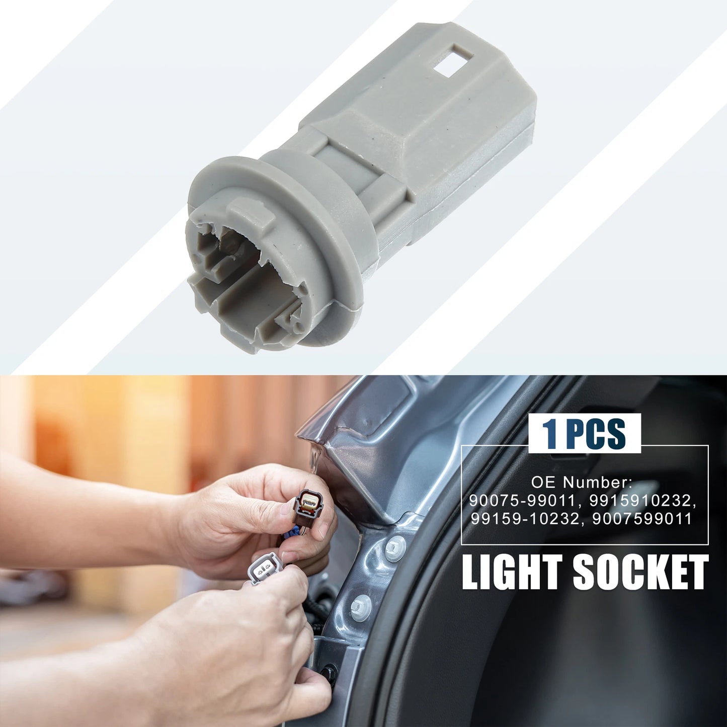 License Plate and Marker Light Bulb Socket for Toyota RAV4 (2016–2018)