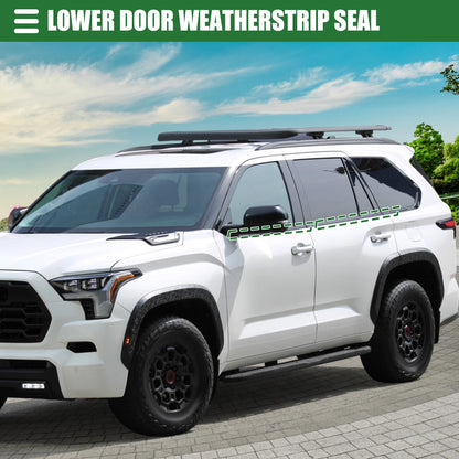 Window Weatherstrip Trim Seal Belt for Toyota (No. 681630C031/681640C031)