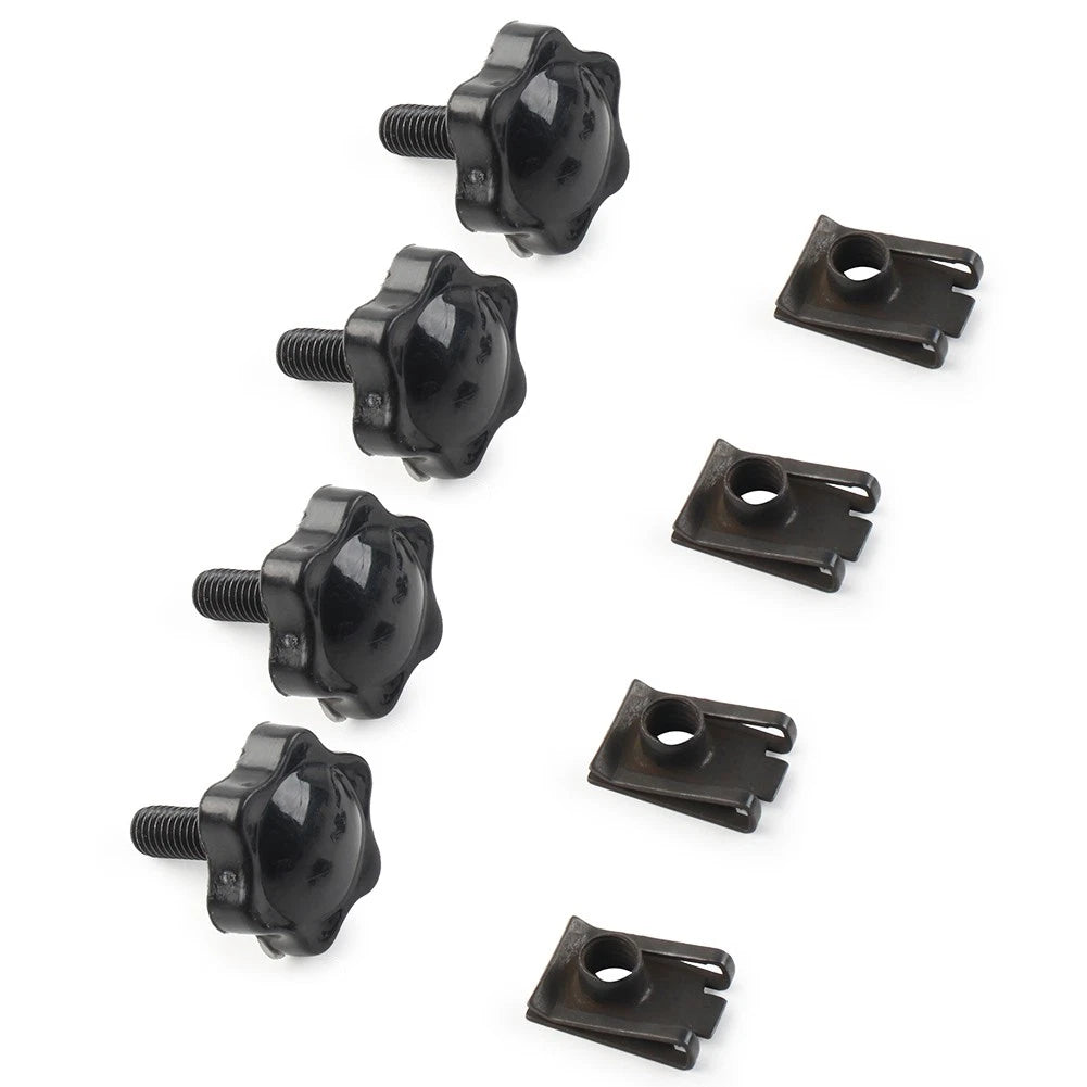 4X Saddlebag Lock Mounting Theft Deterrent Bolts for Harley FLHT FLHTCU (2000-2023)