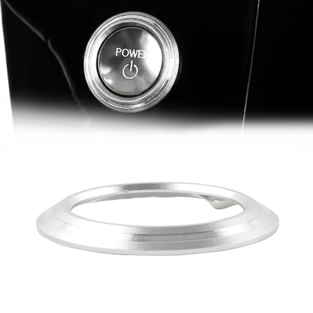 Silver Engine Start Stop Button Cover Ring for Lexus NX250 350h 450h (2022-2024)