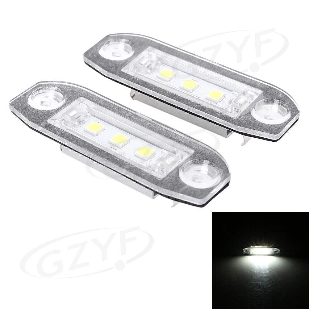 LED Rear License Plate Light for Volvo XC70 V50 C70 V70 XC60 (2001-2016)