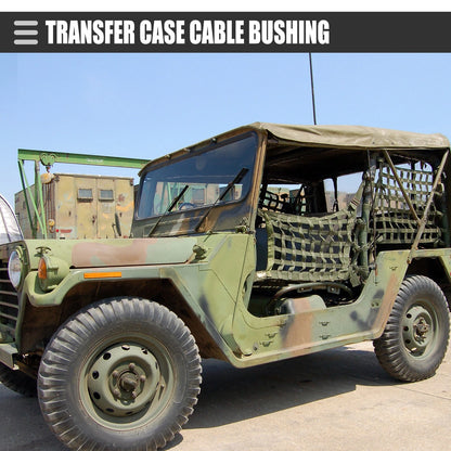 Transfer Case Cable Bushing for Jeep 68064273ab (Transparent, 2 x Pcs)