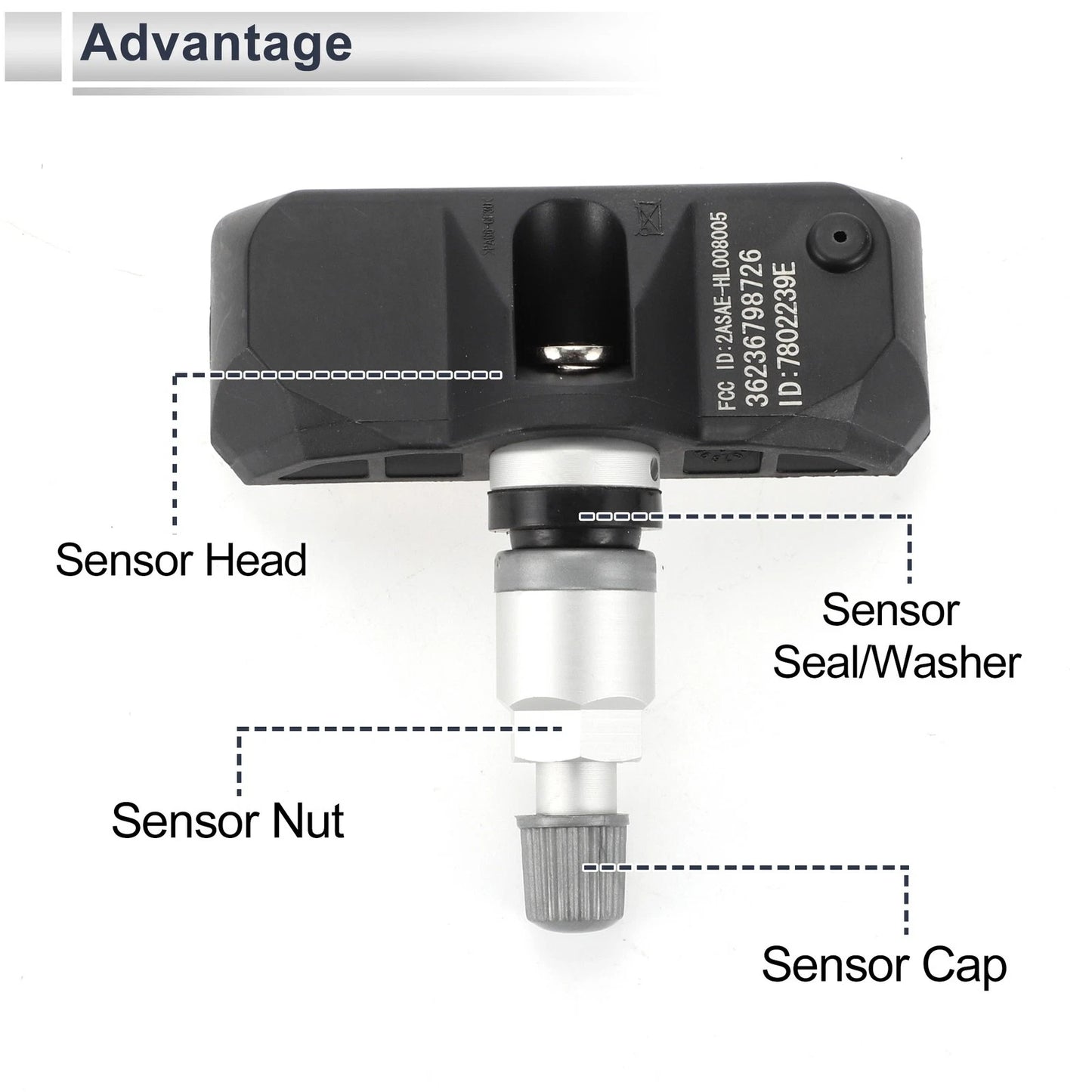 Tire Pressure Sensor 433Mhz for BMW 128i 135i (2008-2010) 1 Pc