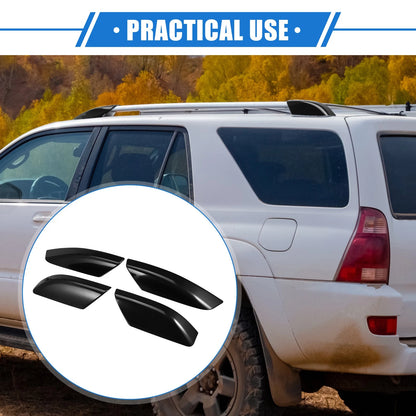 4pcs Roof Rack Side Rails End Covers for Toyota 4Runner (2003-2009) Black