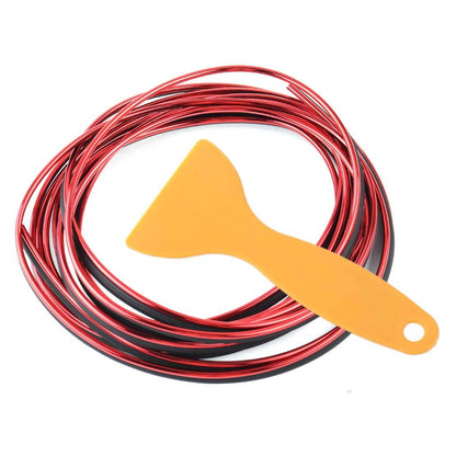 Flexible Interior Moulding Trim Strip for Auto Car Decor Red