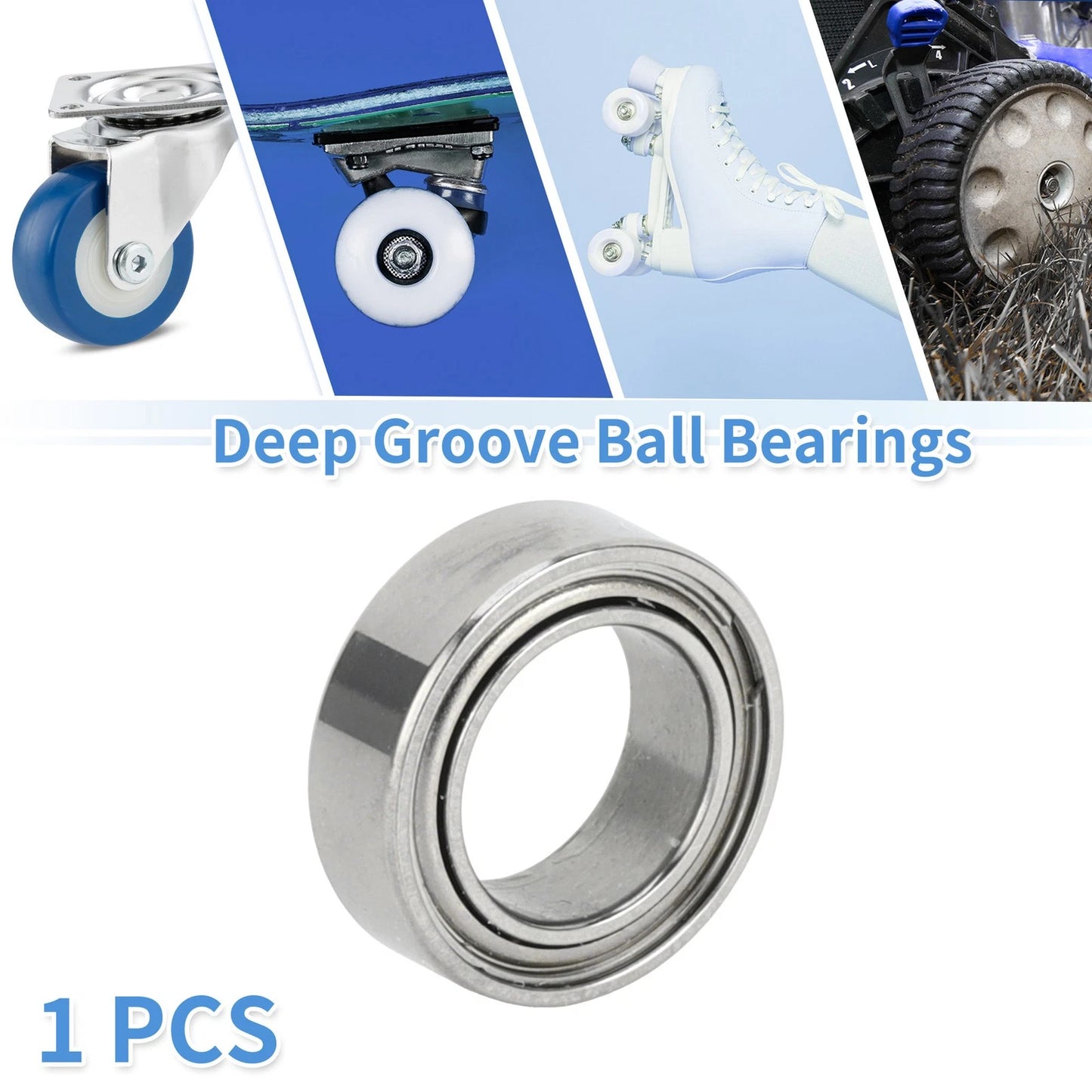 Deep Groove Ball Bearings 5x8x2.5mm 1 Pc for Scooter Skateboard Wheel