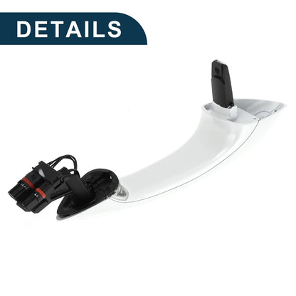 Rear Right Exterior Door Handle for BMW F07 F10 (2010-2017) White Silver Tone