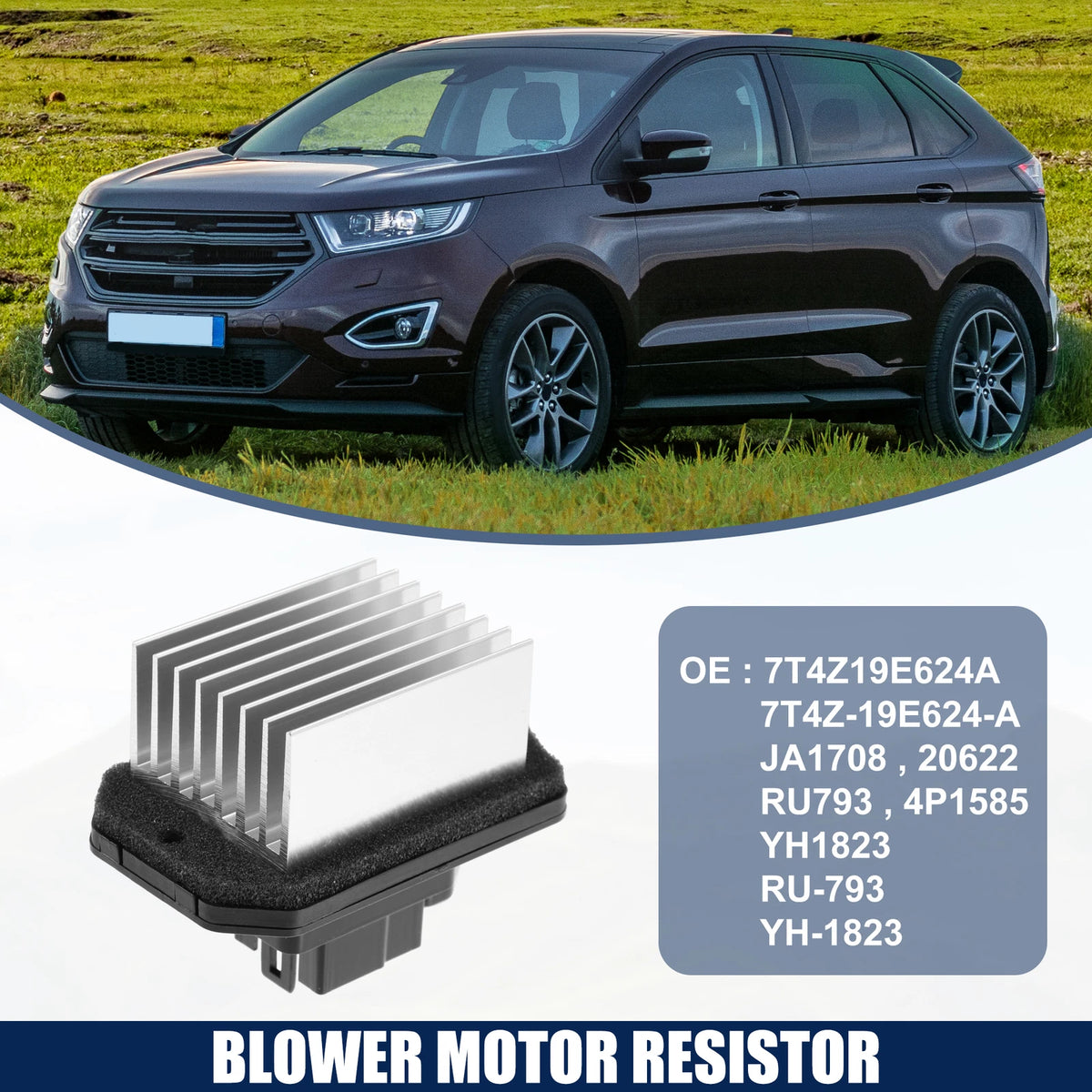 HVAC Blower Motor Resistor for Lincoln MKX, Ford Edge (2007-2014)