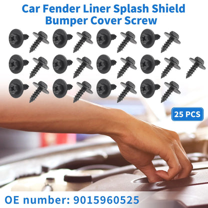 25 Pcs Fender Liner Splash Shield Bumper Cover Screws for Toyota Avalon