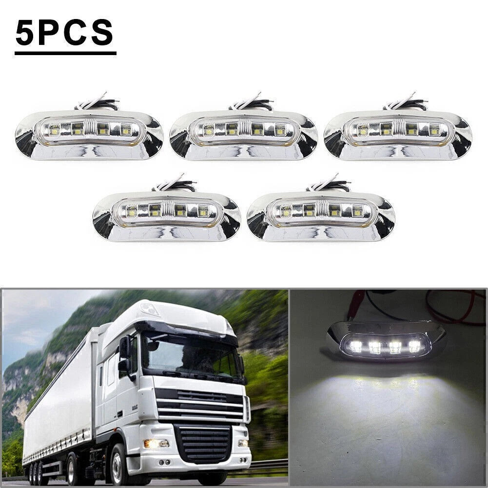 5 x LED Side Clearance Marker Lights for Truck Trailer Pickup 12V 24V