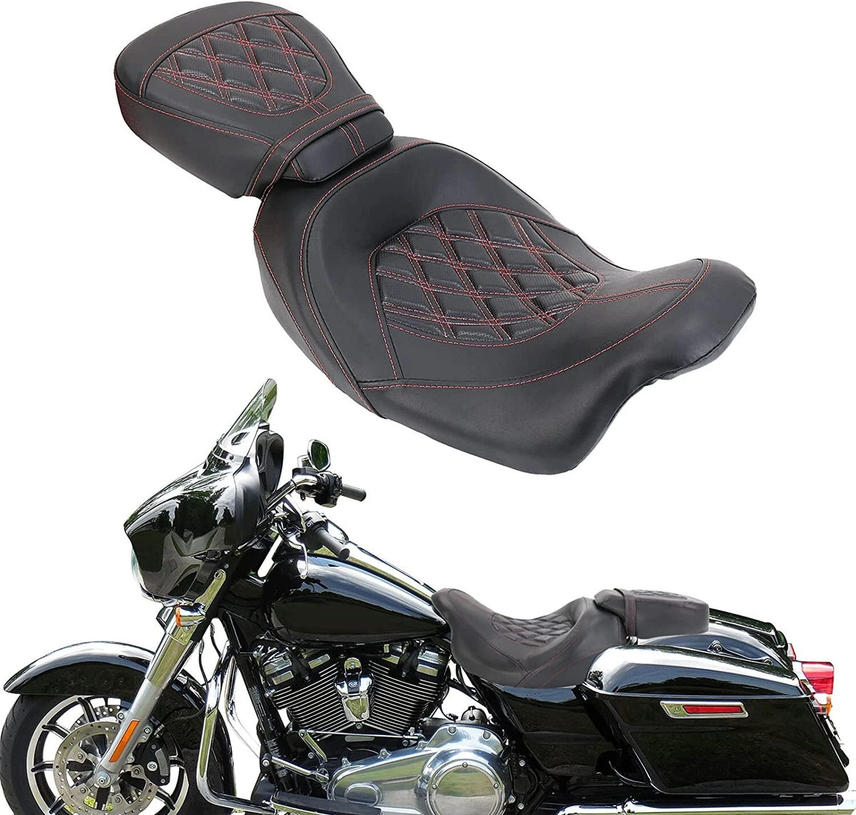 Driver Passenger Seat for Harley CVO Touring Electra Street Glide (09-22)