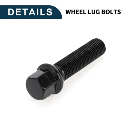 10 x M14x1.5mm Ball Seat Wheel Lug Bolt 50mm Shank for Volkswagen Porsche