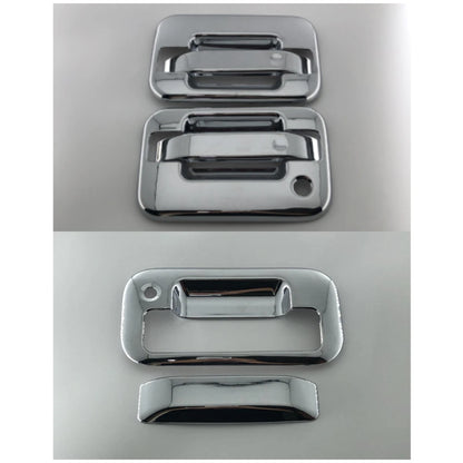 Tailgate & Front Door Handle Bowl Chrome Cover Trim for Ford F-150 (2004-2014)
