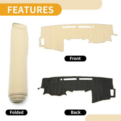 Dashboard Cover for Toyota Hilux 150 Series SR SR5 2005-2015 Beige 1 x Pc